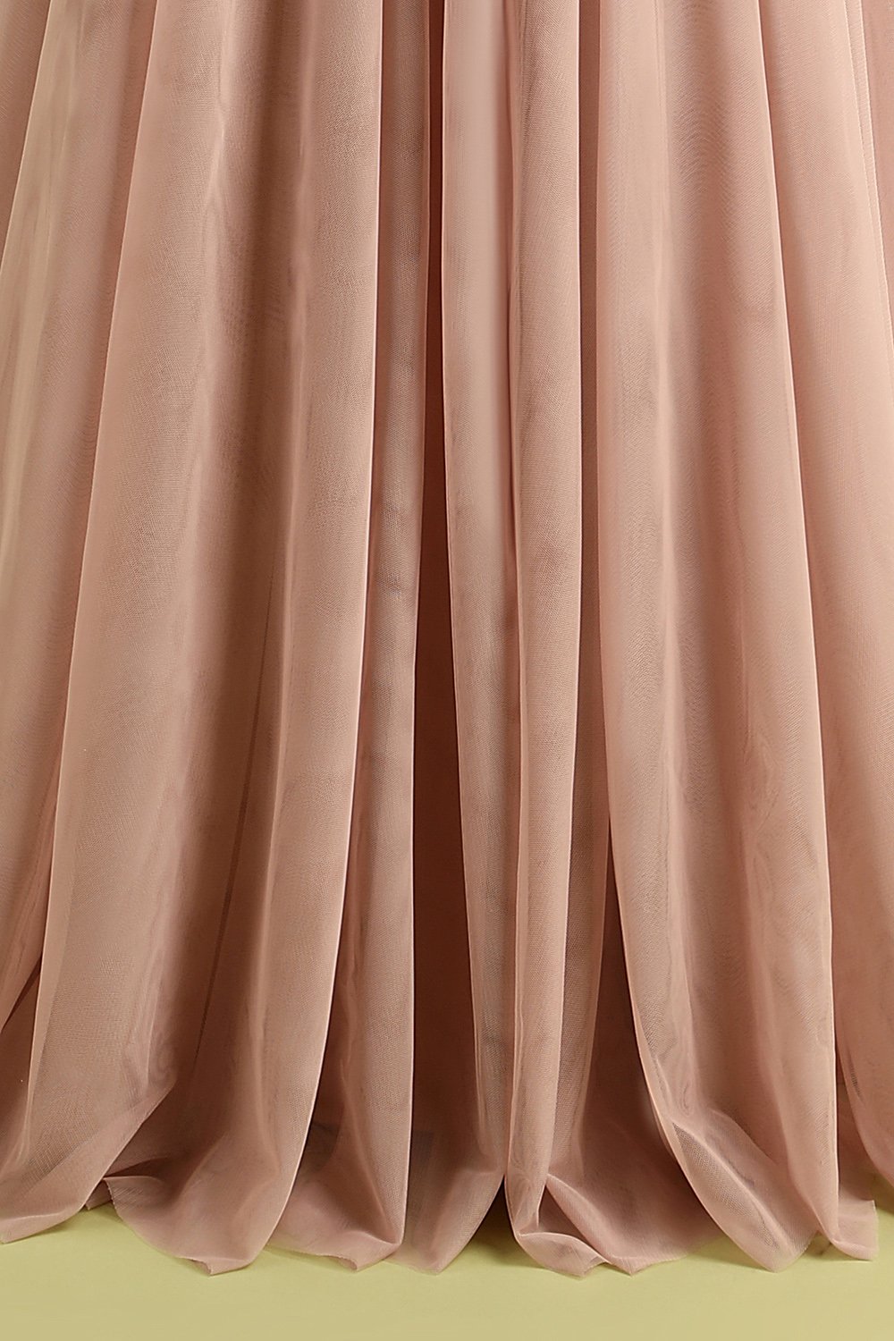 Blush Spaghettiträger Ballkleid mit Schlitz