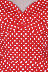Neckholder gedruckt 1950er Jahre Pin Up Kleid
