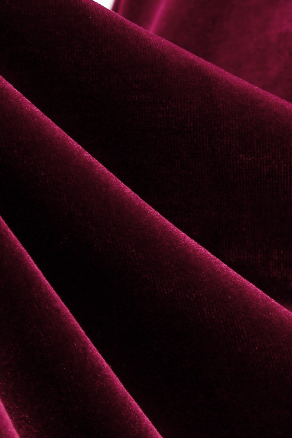 Burgundy kurzes A-Linie Vintage Kleid aus den 1950er Jahren mit V-Ausschnitt