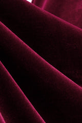 Burgundy kurzes A-Linie Vintage Kleid aus den 1950er Jahren mit V-Ausschnitt