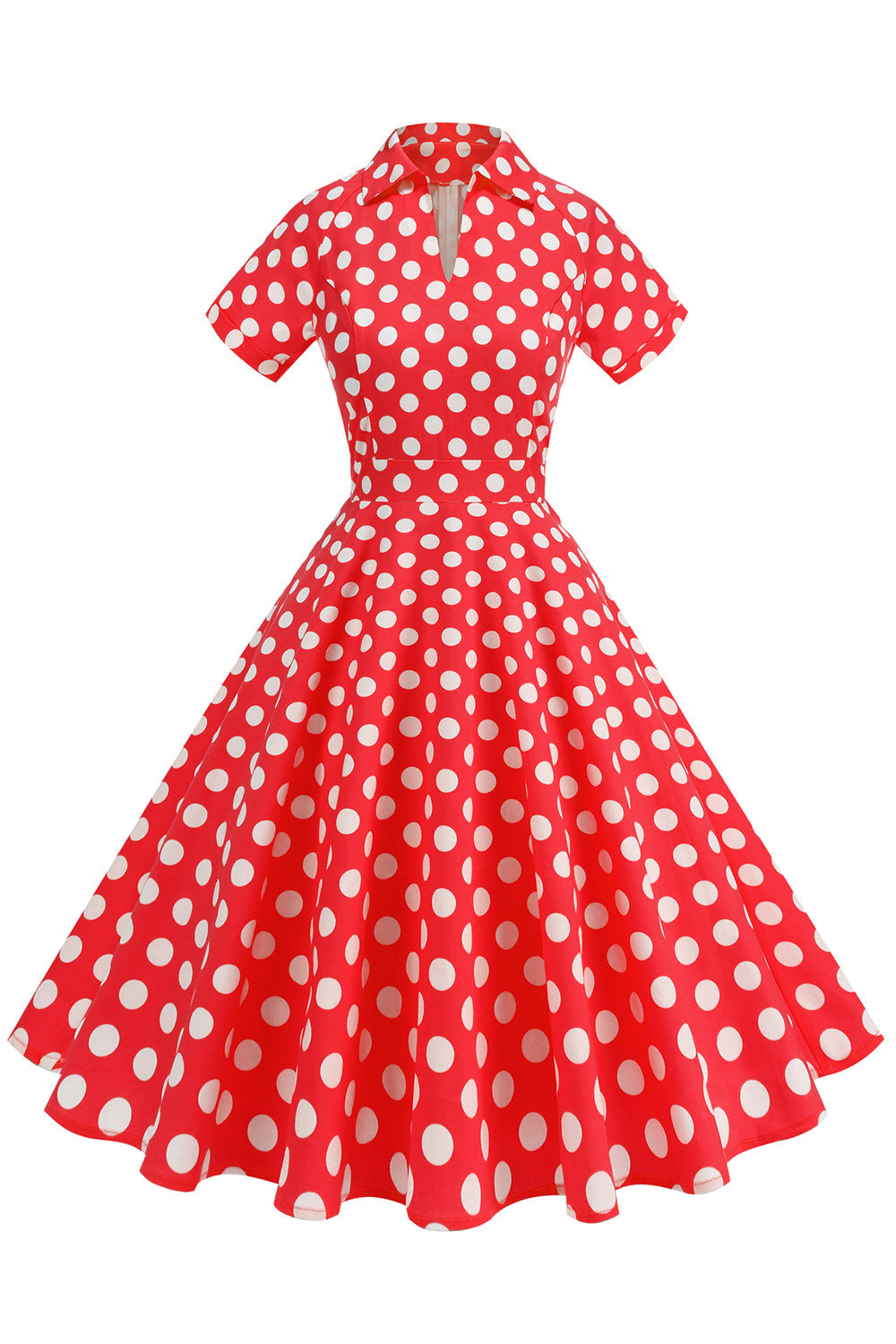 Blumen A Linie bedrucktes Vintage Kleid aus den 1950er Jahren
