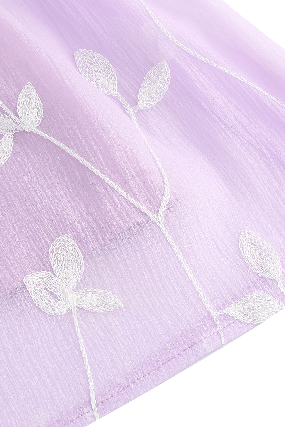 Blumen Lila A-Linie Spaghettiträger Kleid aus den 1950er Jahren