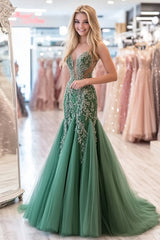 Agave Mermaid Herzausschnitt Ballkleid mit Tüll