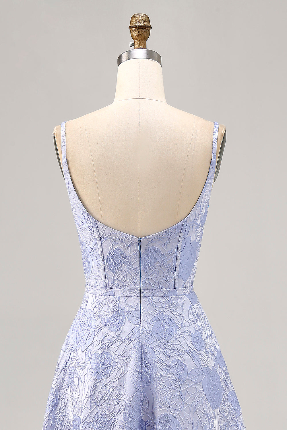 Blaues A-Linie Korsett Langes Ballkleid mit Schlitz in A-Linie