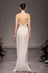 Elegantes Elfenbein Herzausschnitt Etui Langes Abendkleid mit Rüschen
