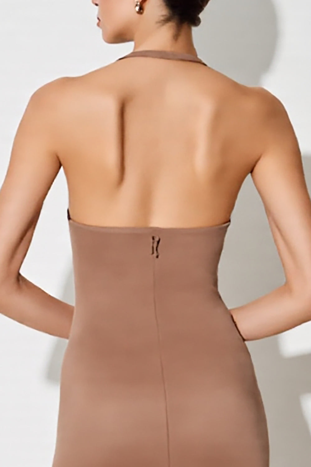 Desert Rose Neckholder Etui Langes Hochzeitsgastkleid