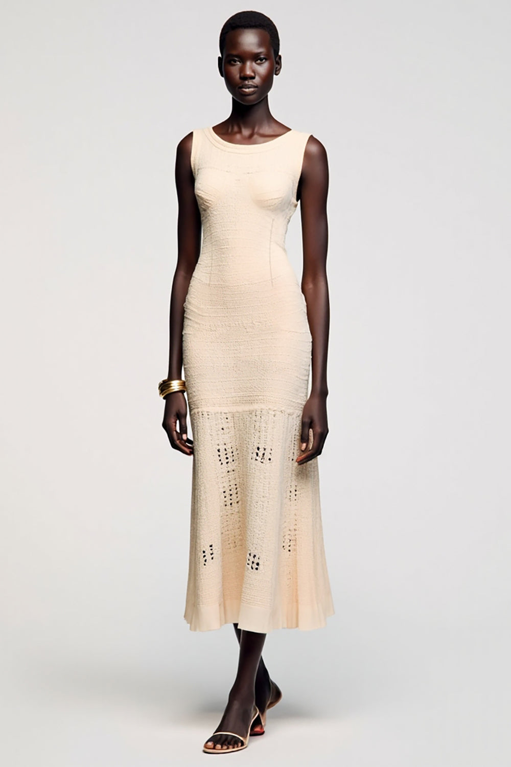 Einfaches A-Linie Midi Kleid für Hochzeitsgäste in A-Linie