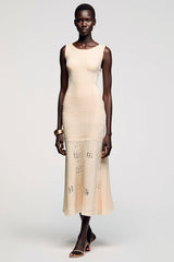 Einfaches A-Linie Midi Kleid für Hochzeitsgäste in A-Linie
