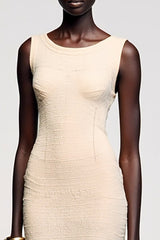 Einfaches A-Linie Midi Kleid für Hochzeitsgäste in A-Linie