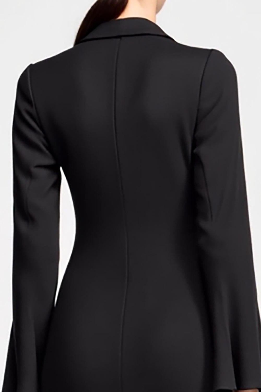 Spitze Chiffon Schwarzes Sheah Hochzeitsgastkleid