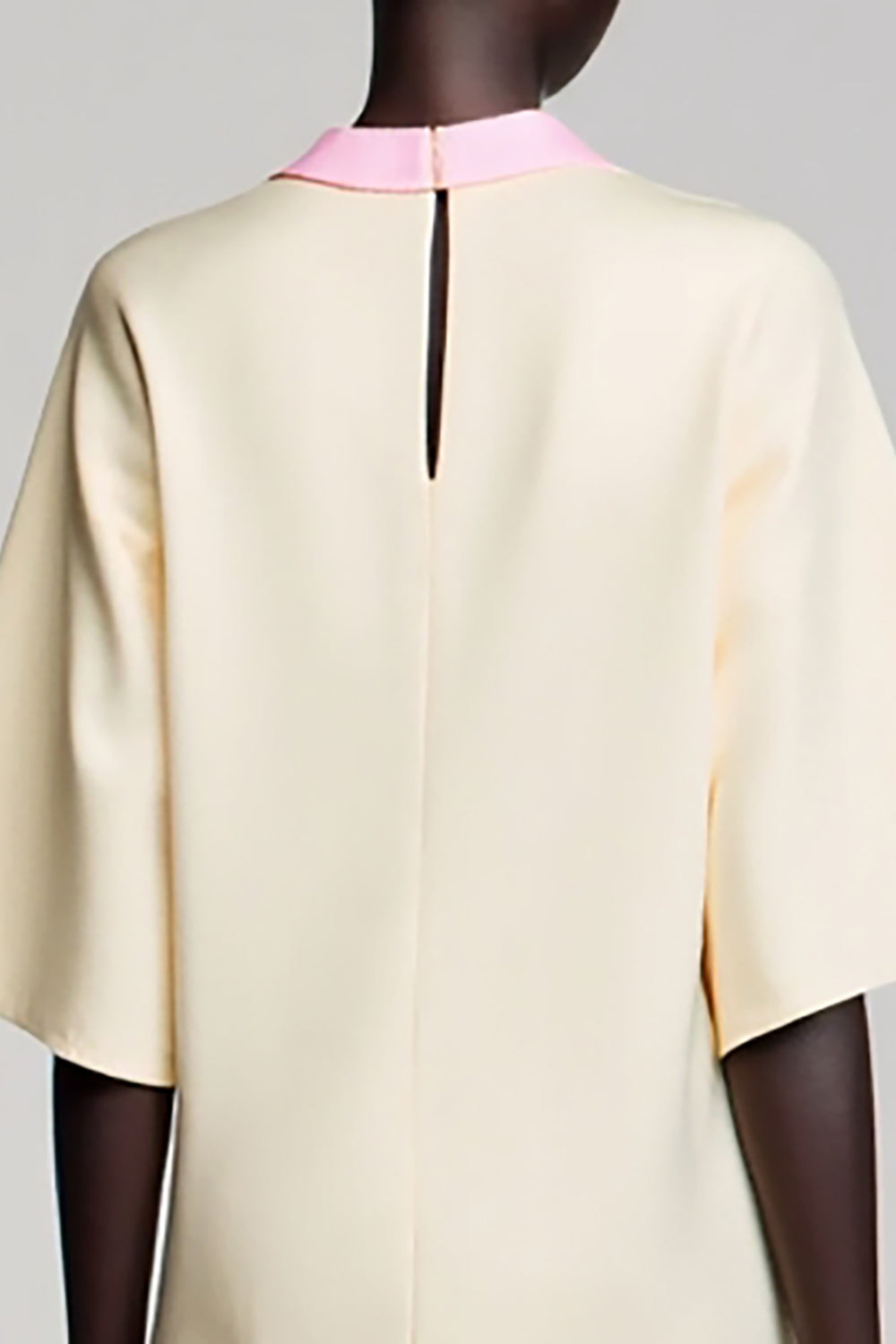 Elfenbein Hochzeitsgastkleid aus Baumwolle mit Blumenhochzeit