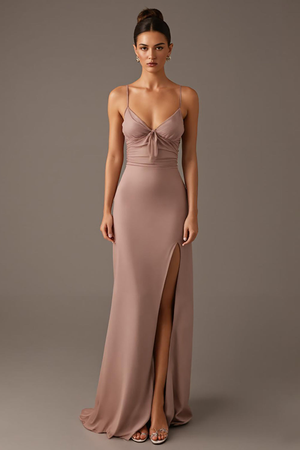 Sunset Spaghettiträger Etui Abendkleid mit Schlitz