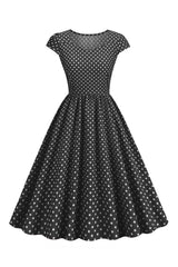 Polka Dots Swing Kleid aus den 1950er Jahren