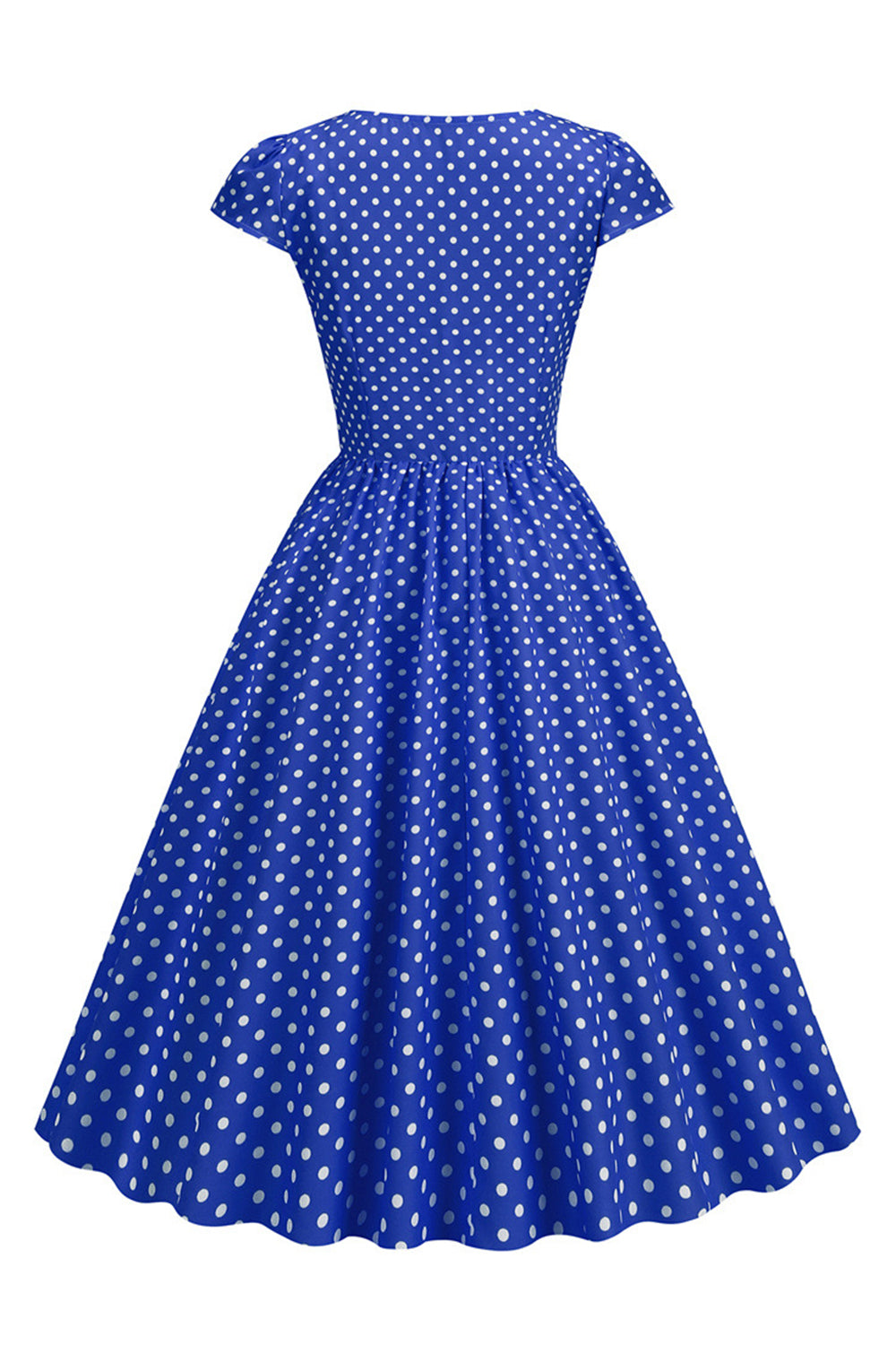 Polka Dots Swing Kleid aus den 1950er Jahren