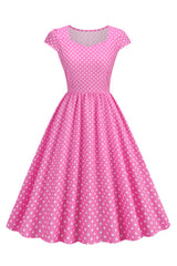 Polka Dots Swing Kleid aus den 1950er Jahren