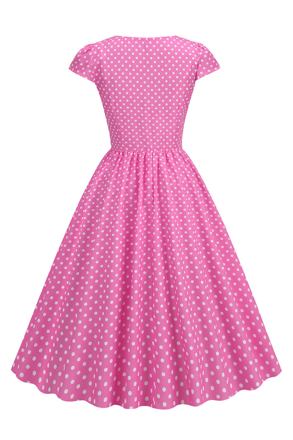 Polka Dots Swing Kleid aus den 1950er Jahren