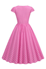 Polka Dots Swing Kleid aus den 1950er Jahren