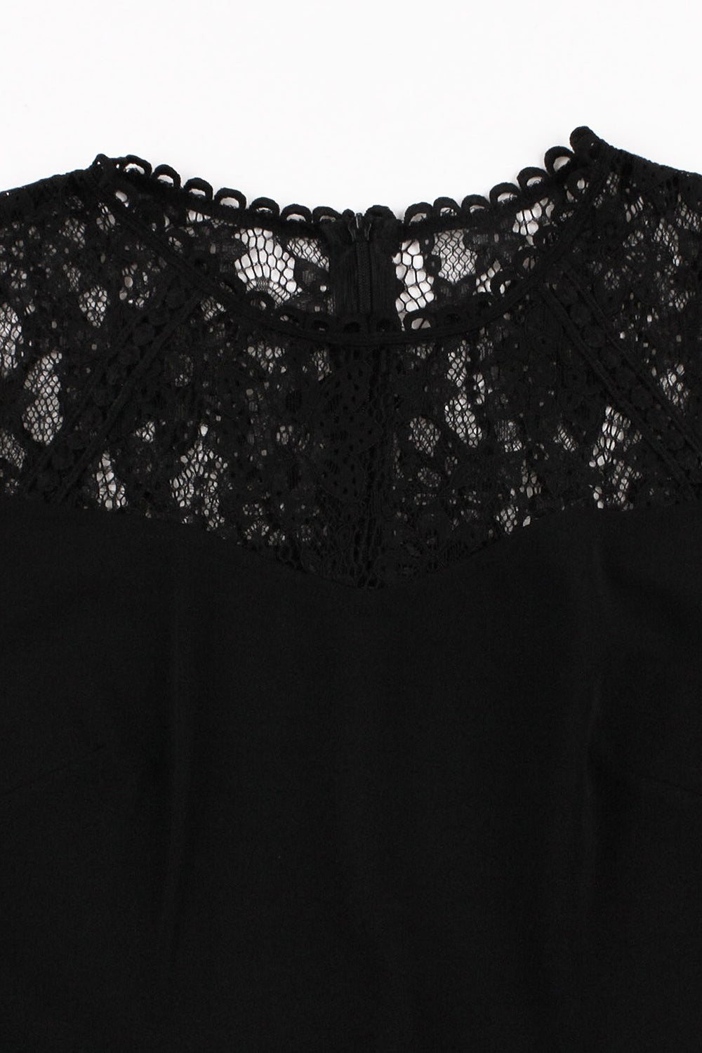 Schwarzes Swing 1950er Jahre Kleid mit Spitze