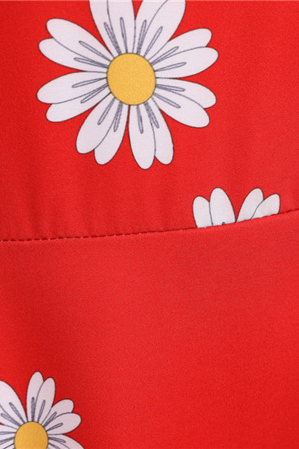 Ärmelloses bedrucktes gelbes Kleid aus den 1950er Jahren