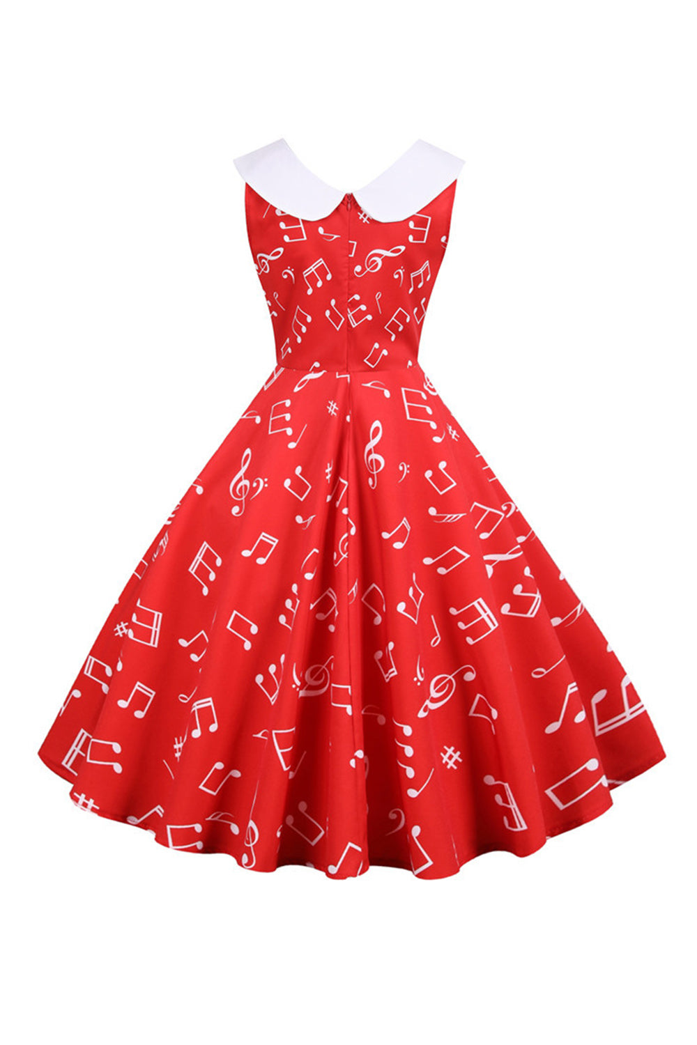 Bedrucktes ärmelloses gelbes Vintage-Kleid