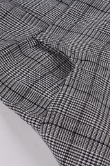 A-Linie 3/4 Ärmel Graues 1950er Jahre Kleid mit Taschen