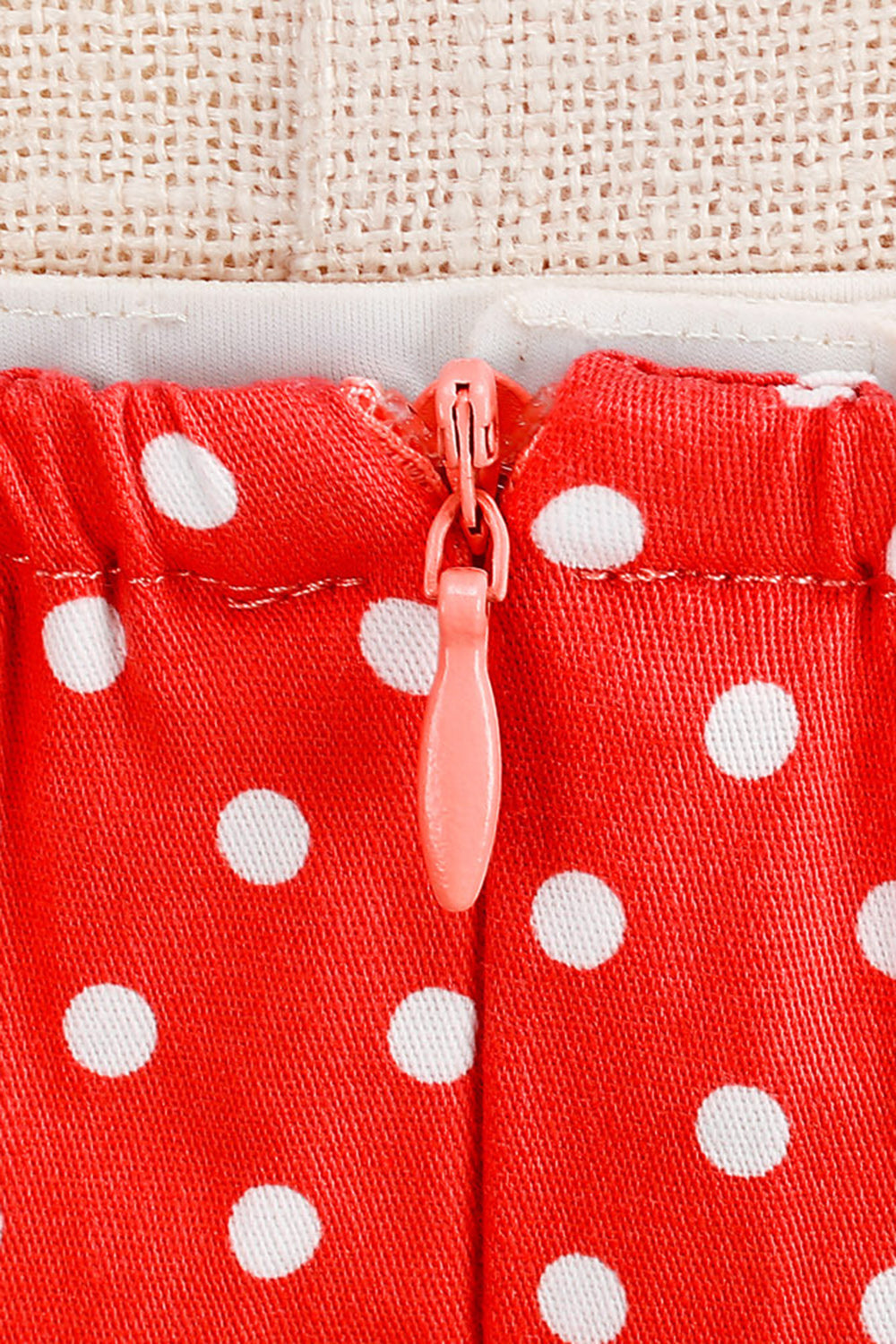 Neckholder Rotes Polka Dots Rockabilly Kleid