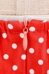 Neckholder Rotes Polka Dots Rockabilly Kleid