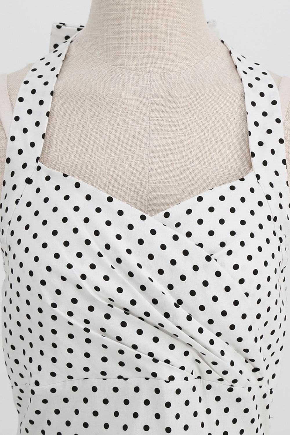 Neckholder Rotes Polka Dots Rockabilly Kleid