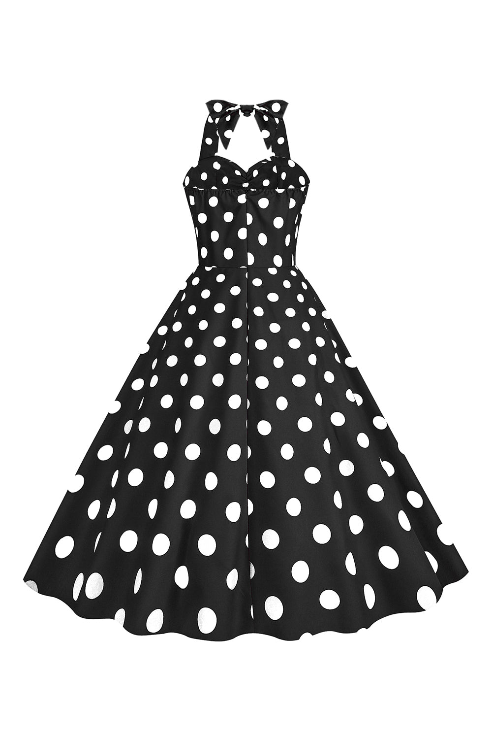 Rosa Polka Dots Pin Up Vintage 1950er Jahre Kleid