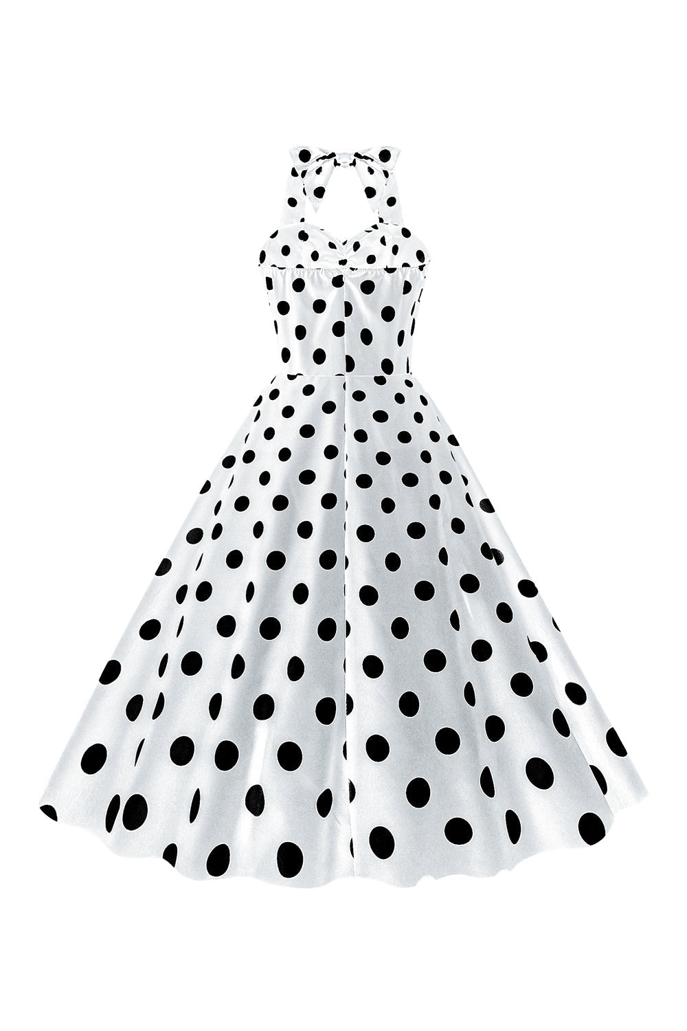 Rosa Polka Dots Pin Up Vintage 1950er Jahre Kleid
