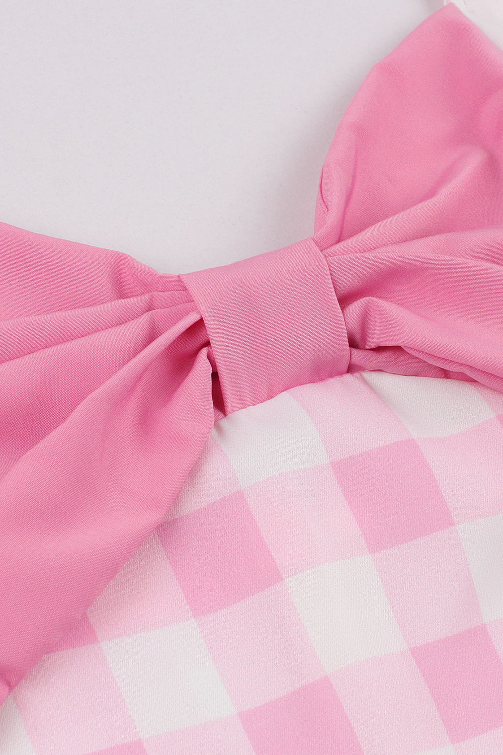 Retro Stile A-Linie Neckholder Rosa Kleid aus den 1950er Jahren