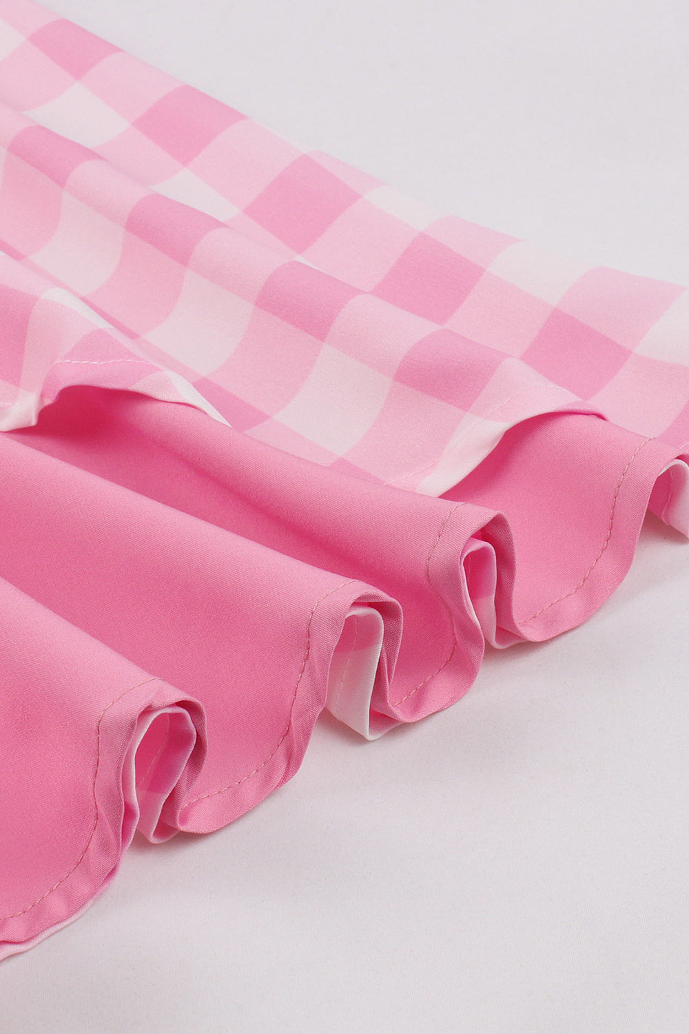 Retro Stile A-Linie Neckholder Rosa Kleid aus den 1950er Jahren