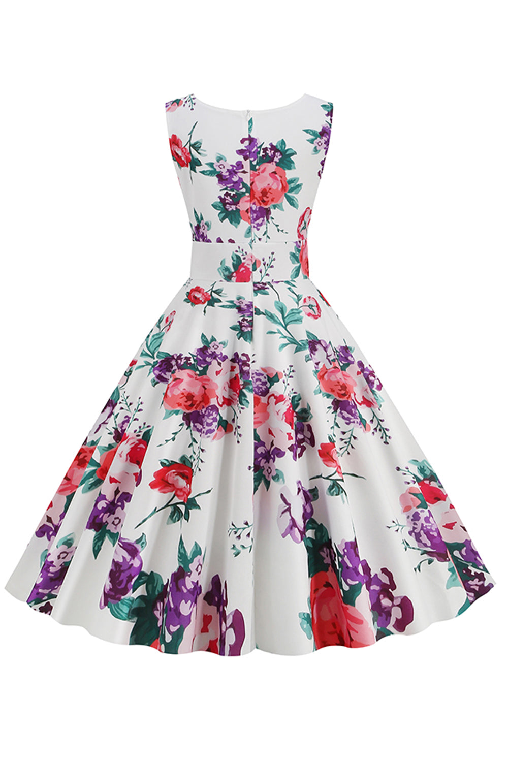 V Ausschnitt Hellblau 1950er Jahre Vintage Kleid