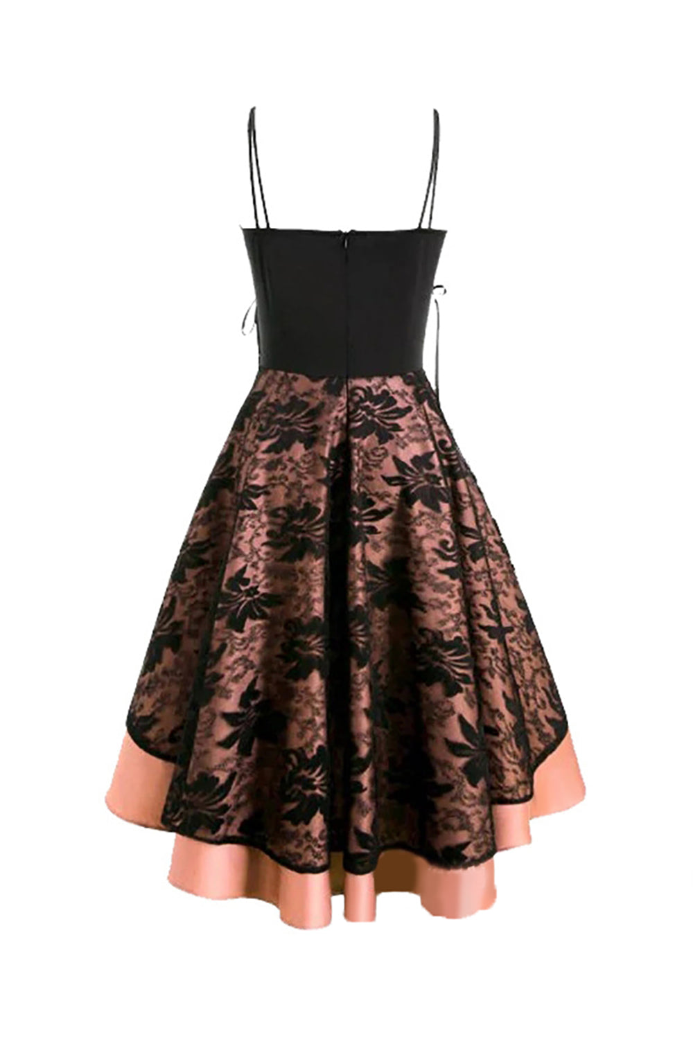 Blush Spitze High-Low Halloween Kleid