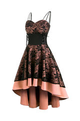 Blush Spitze High-Low Halloween Kleid