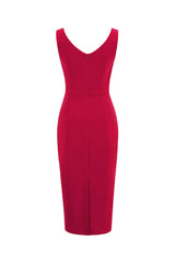 Rotes Bodycon Vintage Kleid aus den 1960er Jahren