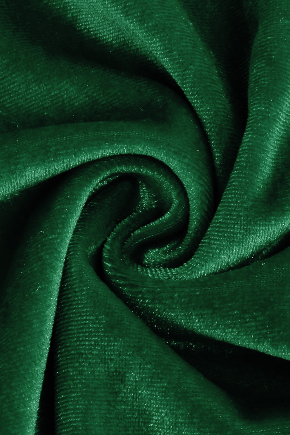 Grünes A-Linie Samt Vintage Kleid
