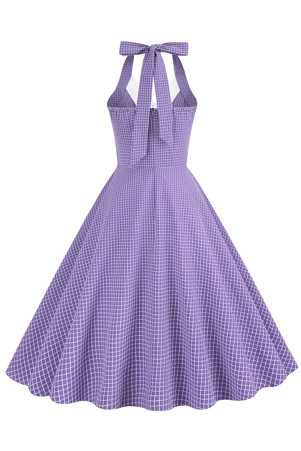 Retro Stil Neckholder Grün 1950er Jahre Kleid mit Knopf