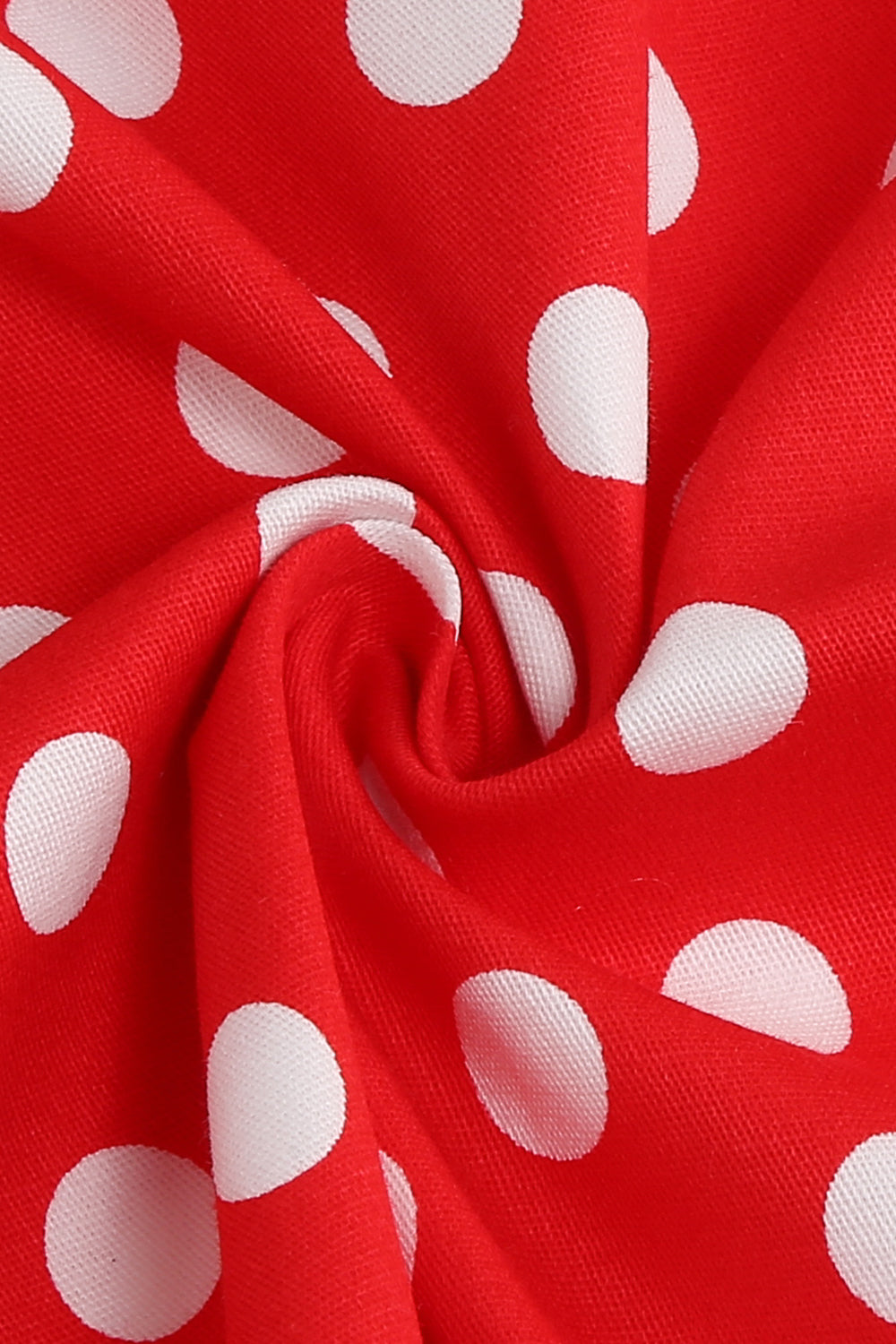 Rotes Neckholder Polka-Dots Rockabilly Kleid