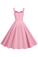 Blush Spaghettiträger A-Linie 1950er Jahre Kleid