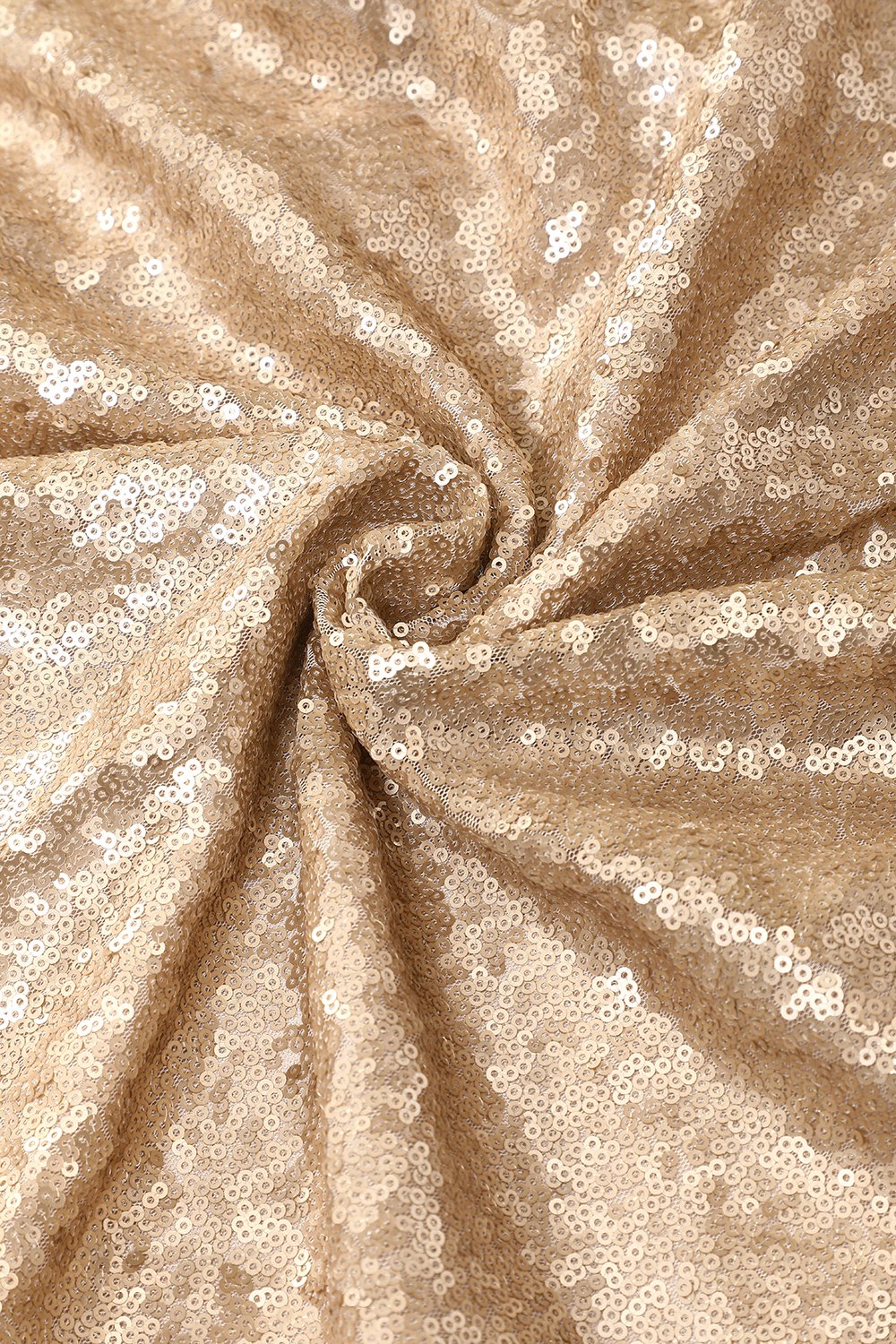 Langes Pailletten Rückenfrei Ballkleid