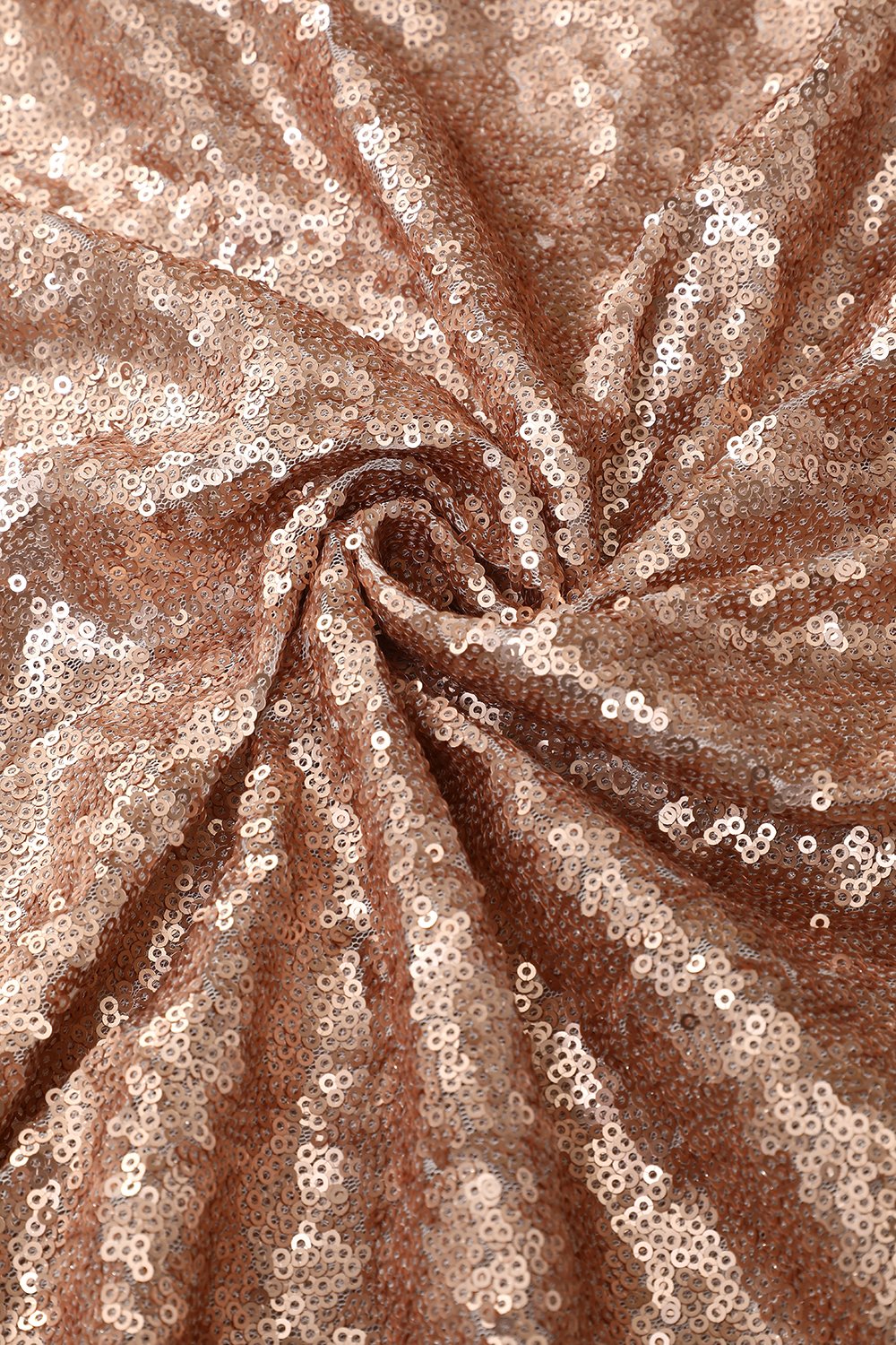 Pailletten Rückenfrei Ballkleid