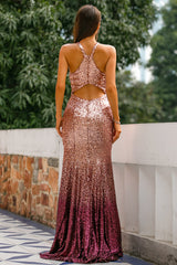 Pailletten Mermaid Ballkleid
