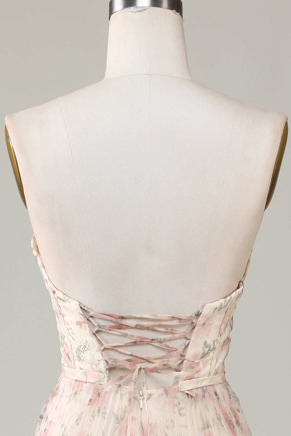 A-Linie Herzausschnitt Champagner Blume Brautjungfer Kleid