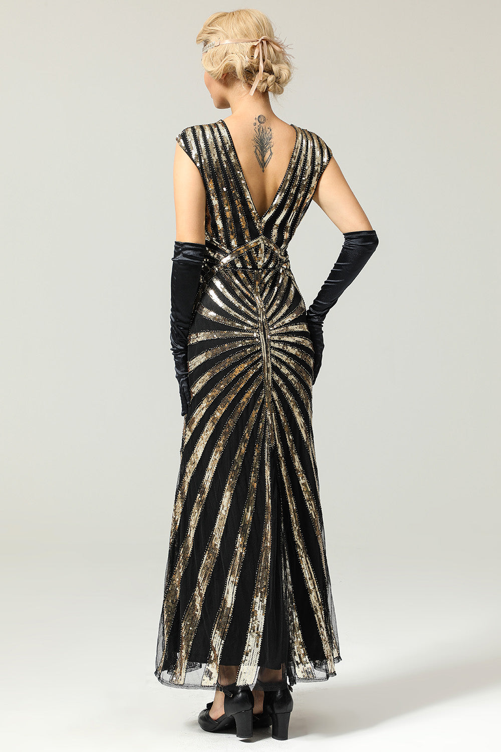 Meerjungfrau Pailletten Gatsby 1920er Jahre Flapper Kleid