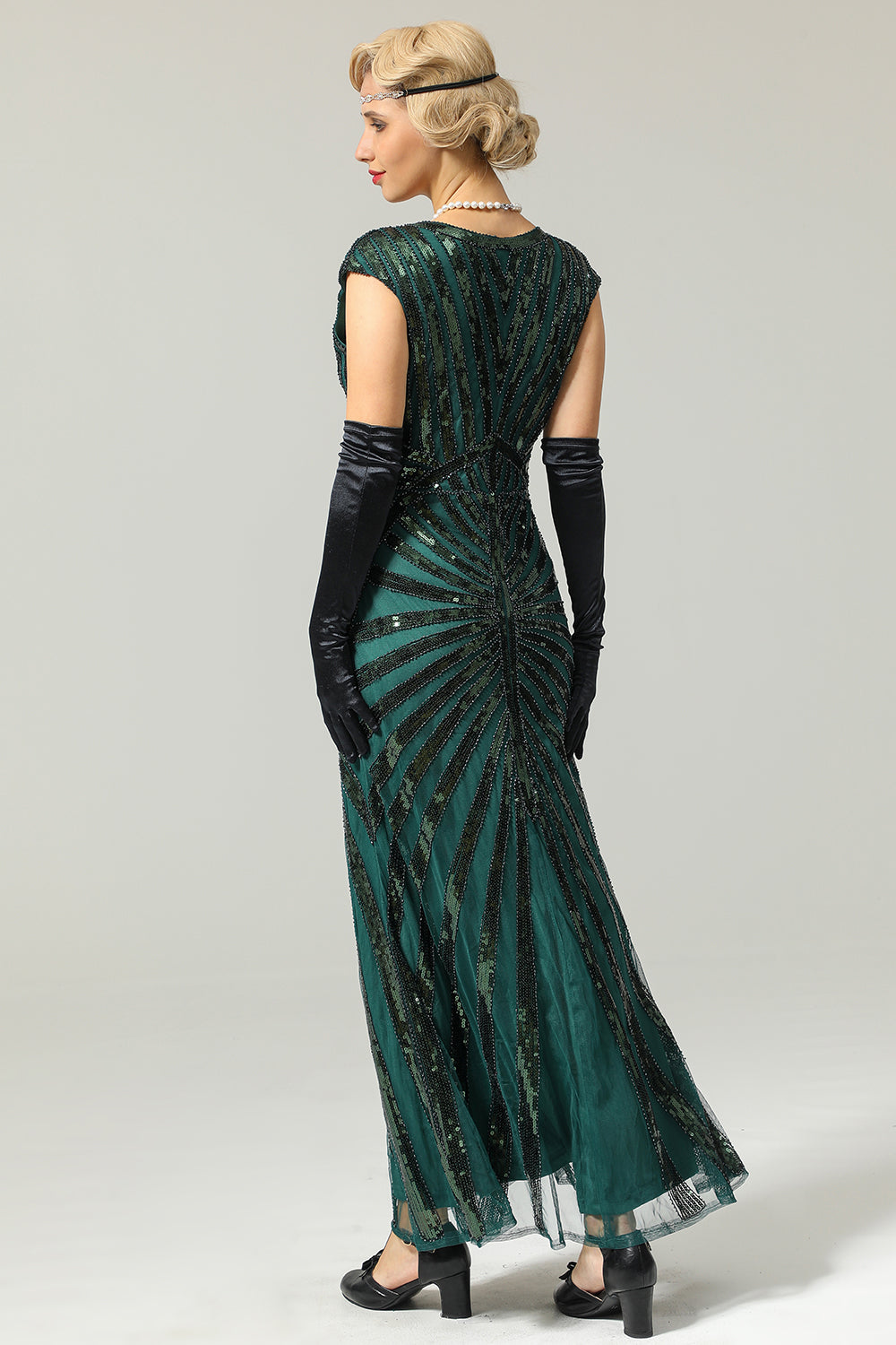 Meerjungfrau Pailletten Gatsby 1920er Jahre Flapper Kleid
