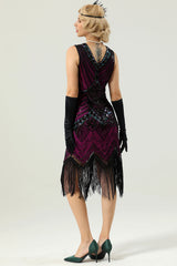 1920er Jahre ärmelloses Gatsby Kleid