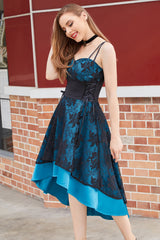 High-Low Spitze Vintage Kleid